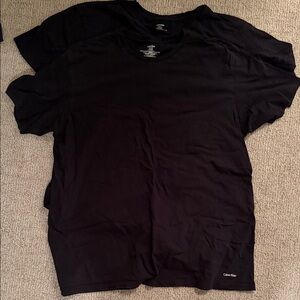 Premium Calvin Klein Crewneck Men's Black T-Shirt (2-pack) size XL